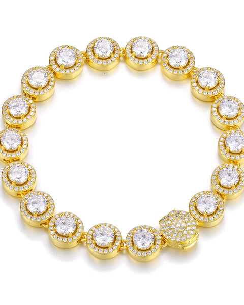 Nocta Vince Round Halo 10MM Tennis Bracelet