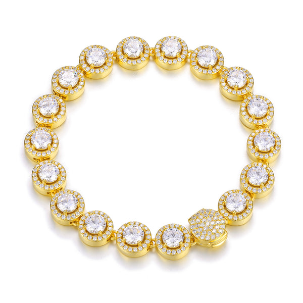 Nocta Vince Round Halo 10MM Tennis Bracelet