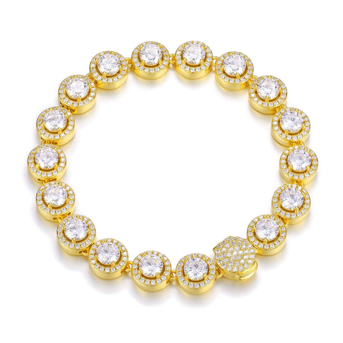 Nocta Vince Round Halo 10MM Tennis Bracelet