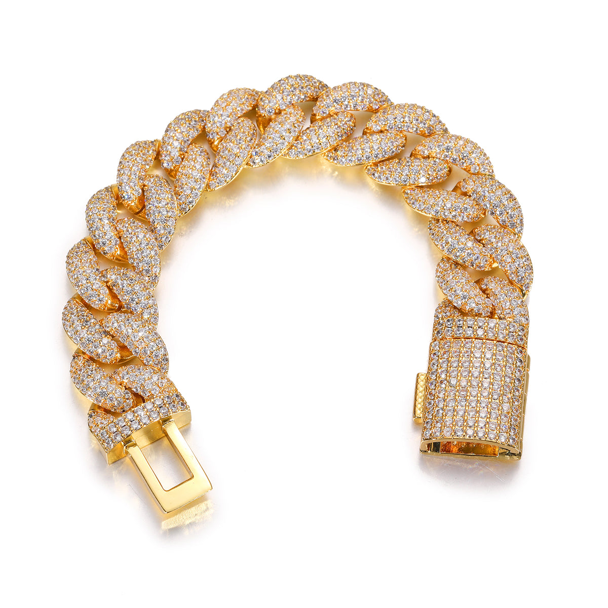 Nocta Vince Fluorite Pavé Cuban Bracelet