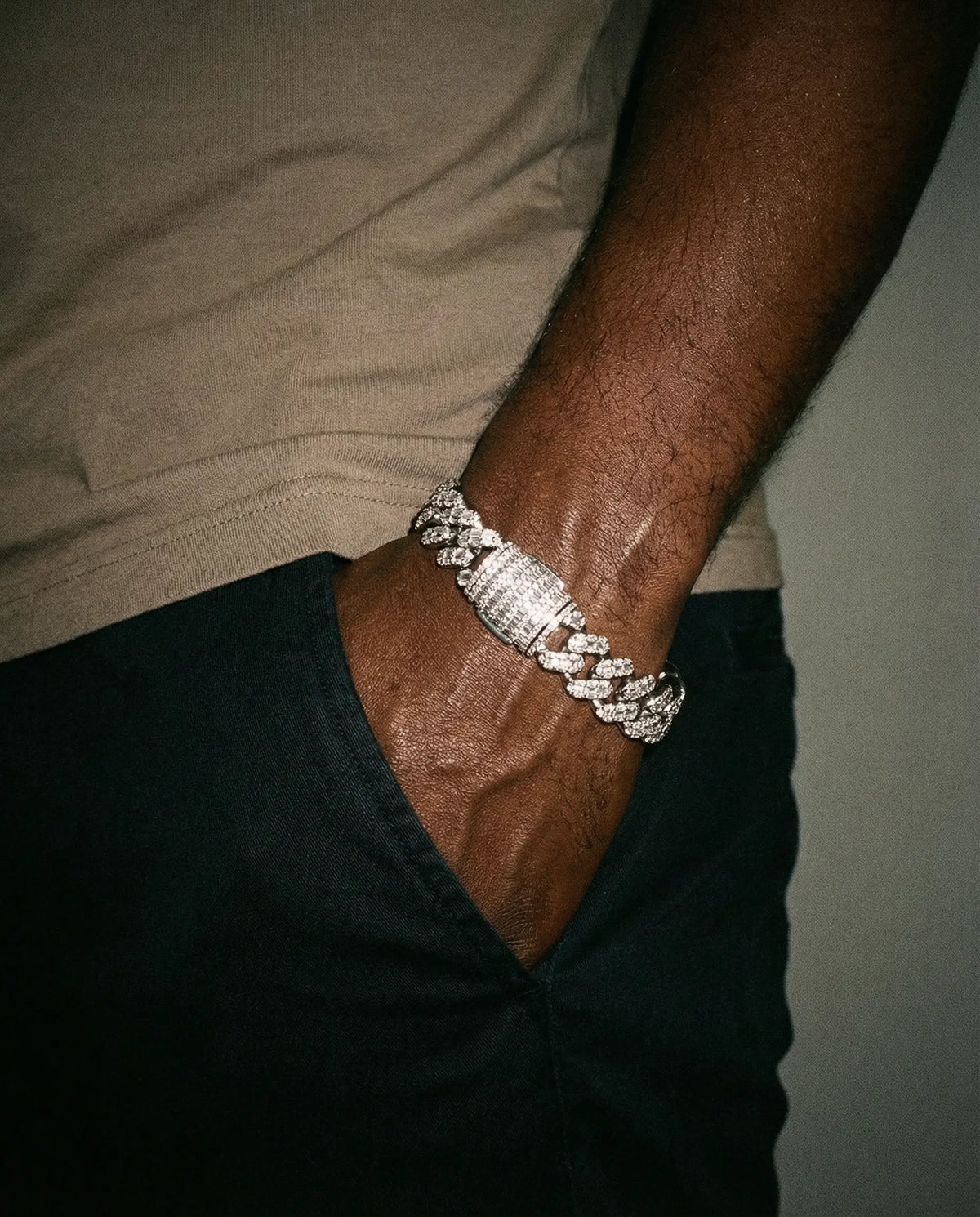 Nocta Vince Serrata Baguette Bracelet - 12MM