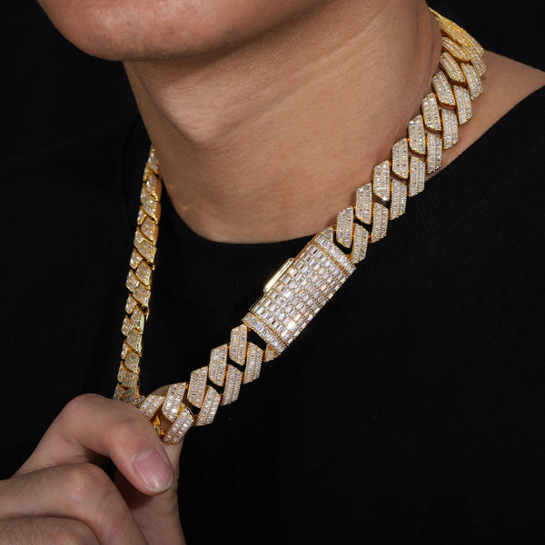 Nocta Vince Tessera 20MM Baguette Cuban Chain