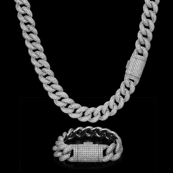 Nocta Vince Fluorite Pavé Cuban Chain