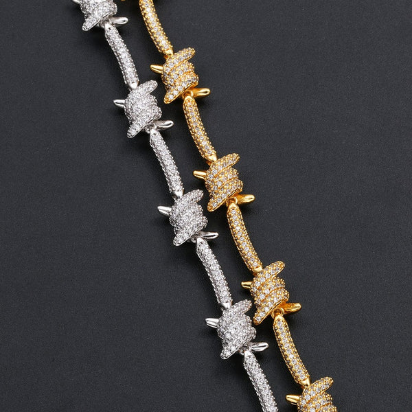 Nocta Vince Knotted-Bar Tennis Chain