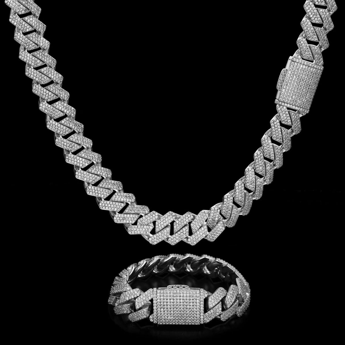 Nocta Vince Plano Pavé 20MM Cuban Chain