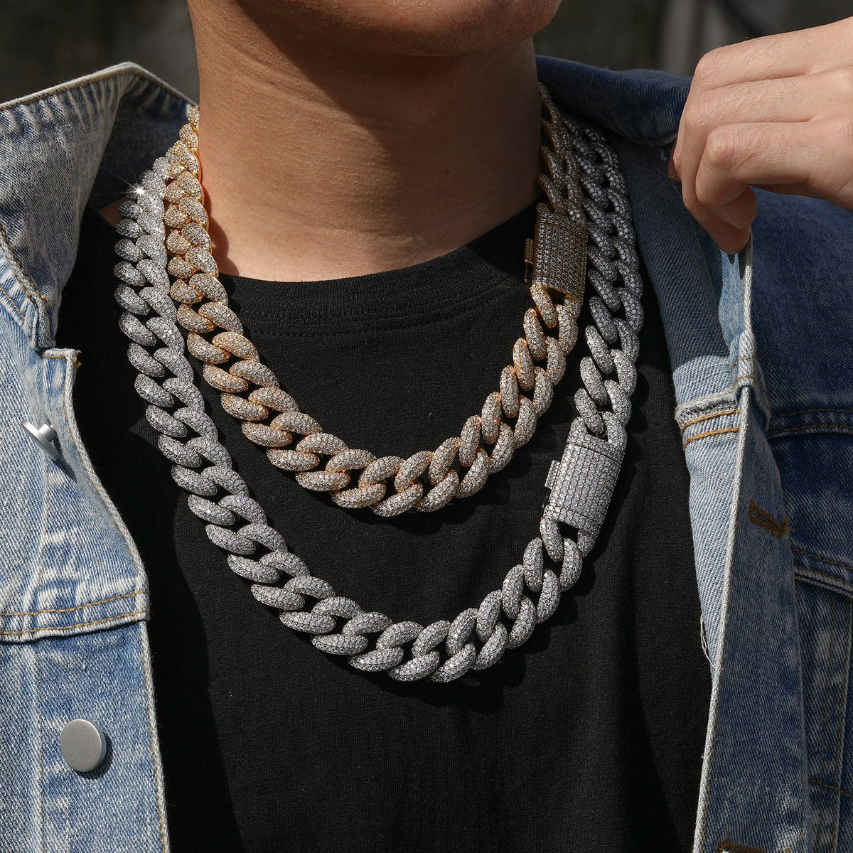 Nocta Vince Fluorite Pavé Cuban Chain