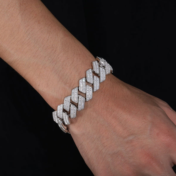 Nocta Vince Tessera 20MM Baguette Cuban Bracelet