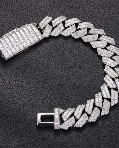 Nocta Vince Tessera 20MM Baguette Cuban Bracelet