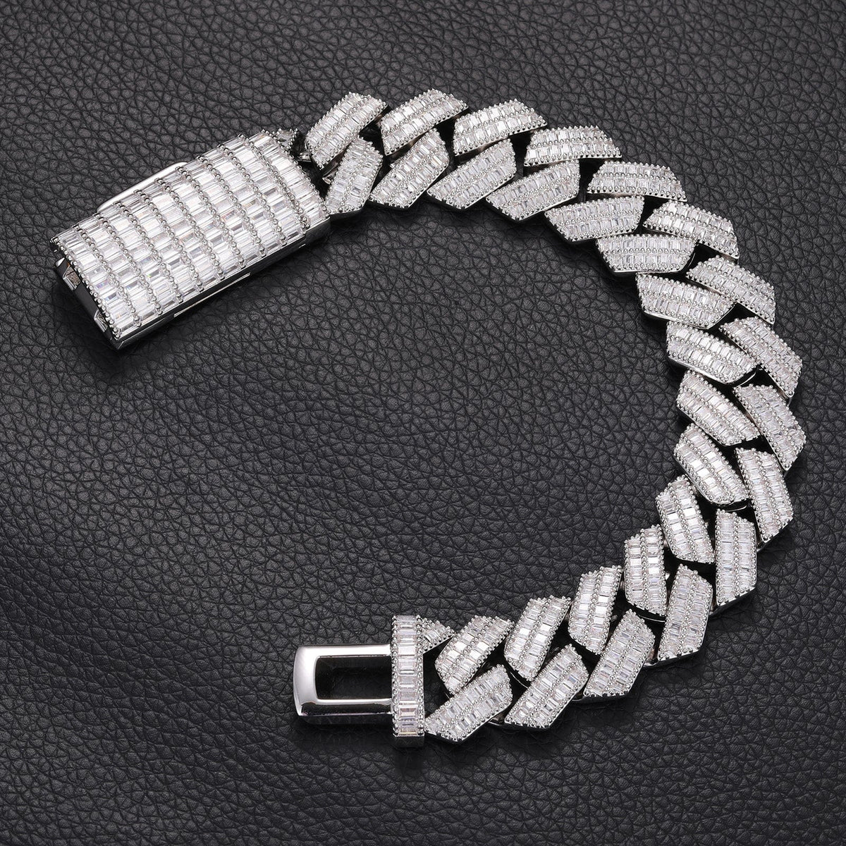 Nocta Vince Tessera 20MM Baguette Cuban Bracelet