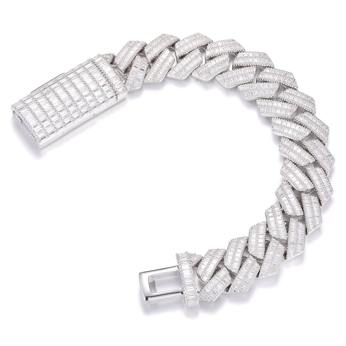 Nocta Vince Tessera 20MM Baguette Cuban Bracelet
