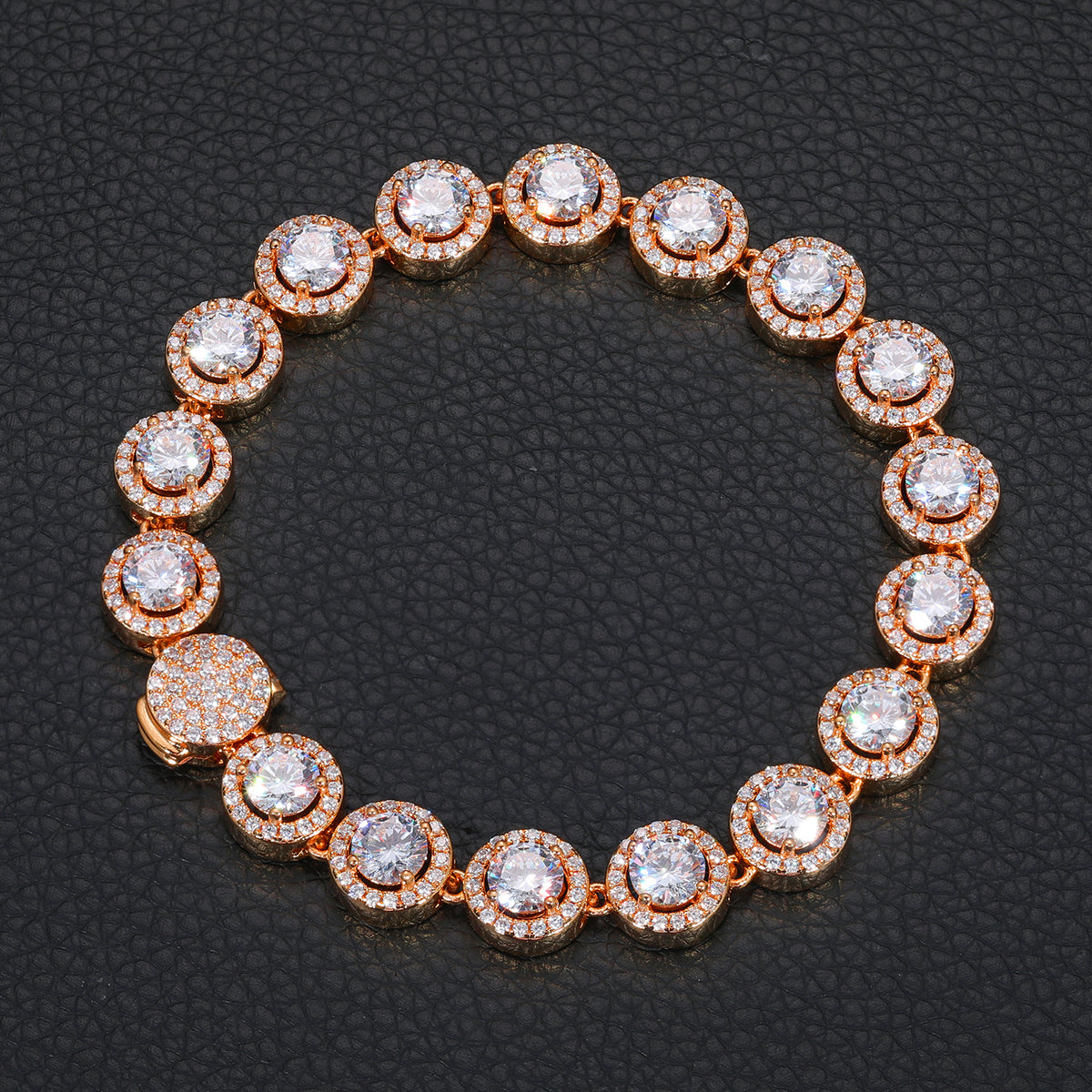 Nocta Vince Round Halo 10MM Tennis Bracelet