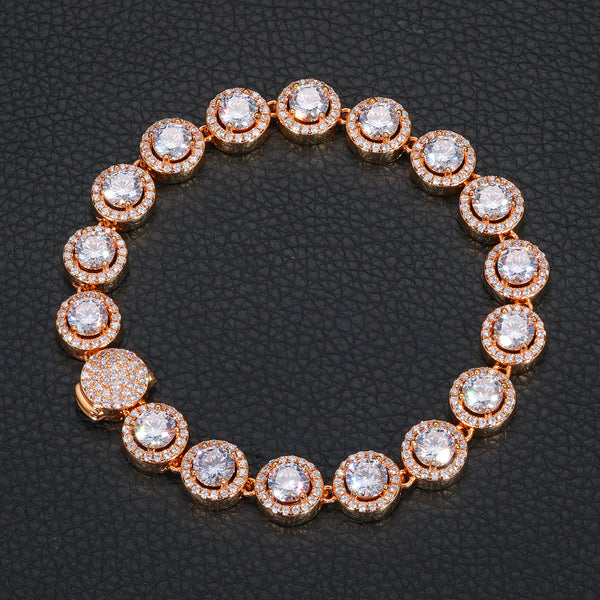 Nocta Vince Round Halo 10MM Tennis Bracelet