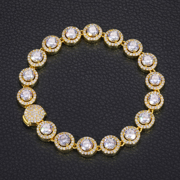 Nocta Vince Round Halo 10MM Tennis Bracelet