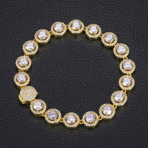 Nocta Vince Round Halo 10MM Tennis Bracelet