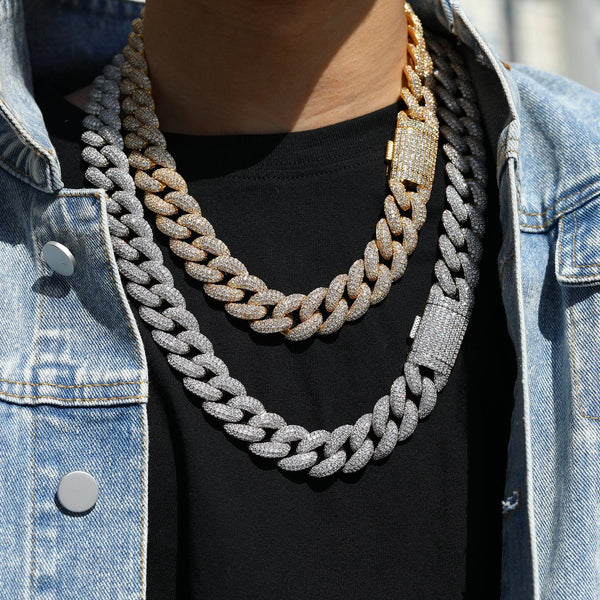 Nocta Vince Fluorite Pavé Cuban Chain