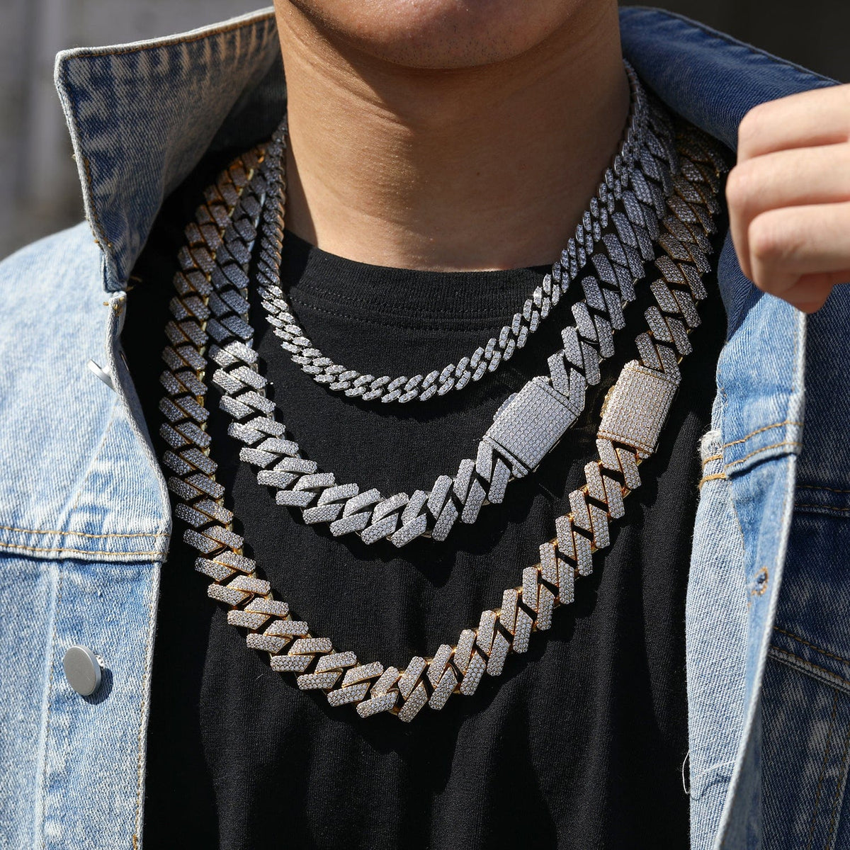 Nocta Vince Plano Pavé 20MM Cuban Chain