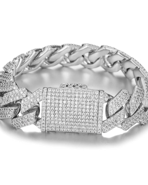 Nocta Vince Plano Pavé Cuban Bracelet