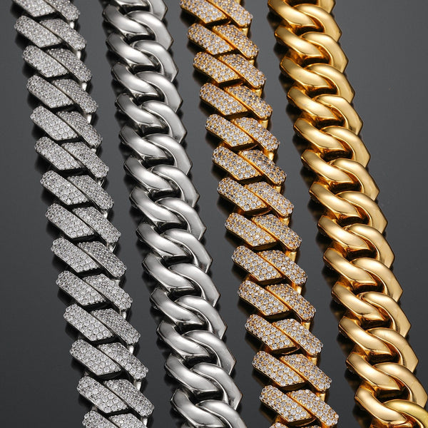 Nocta Vince Plano Pavé 20MM Cuban Chain