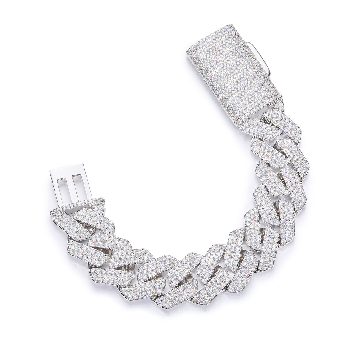 Nocta Vince Opal Pavé Cuban Chain Bracelet