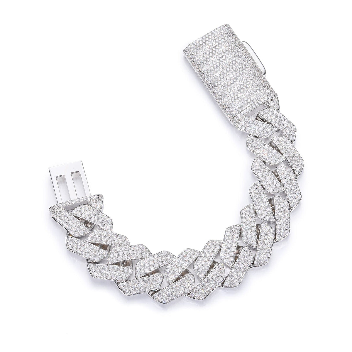 Nocta Vince Opal Pavé Cuban Chain Bracelet