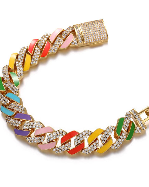 Nocta Vince Rainbow Enamel Bracelet