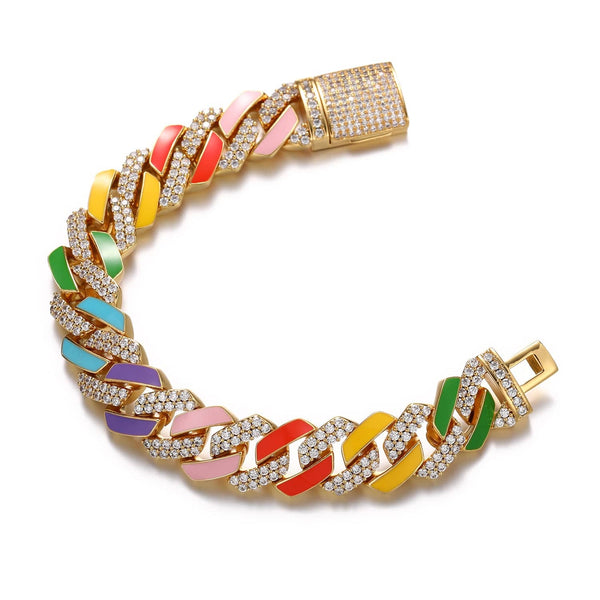 Nocta Vince Rainbow Enamel Bracelet