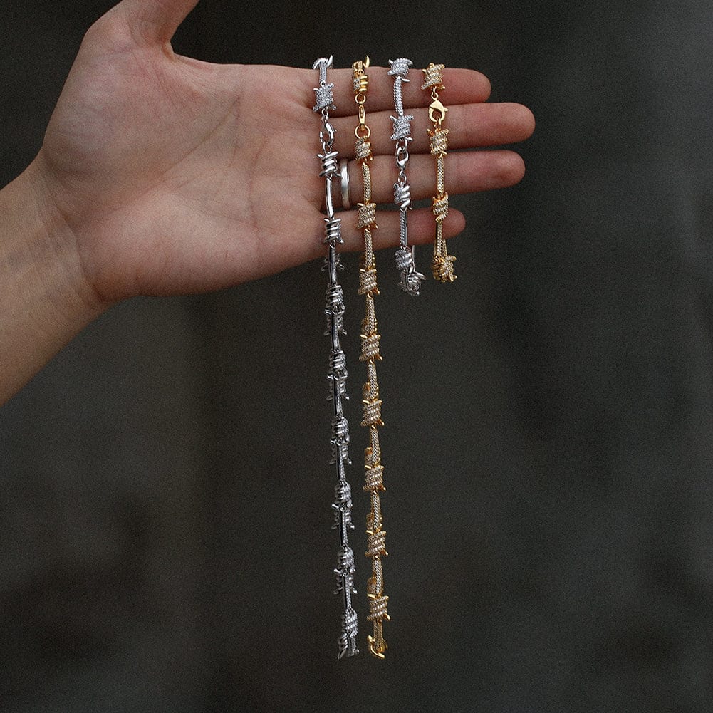 Nocta Vince Knotted-Bar Tennis Chain