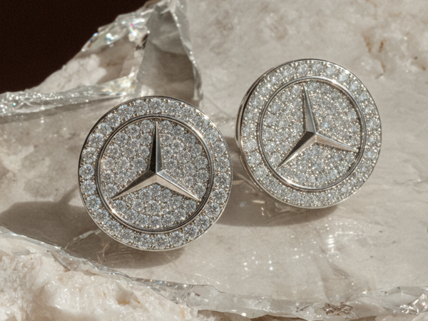 Mercedes-Benz 12MM VVS Moissanite Earrings
