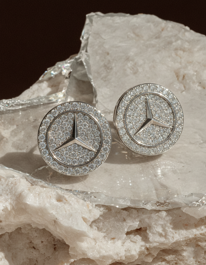 Mercedes-Benz 12MM VVS Moissanite Earrings