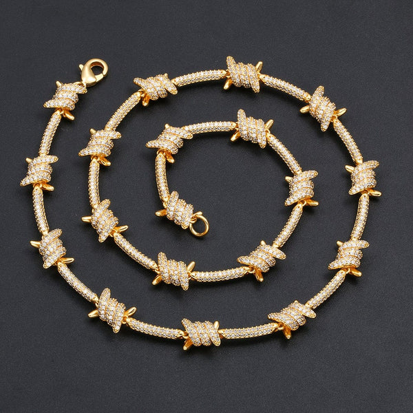 Nocta Vince Knotted-Bar Tennis Chain