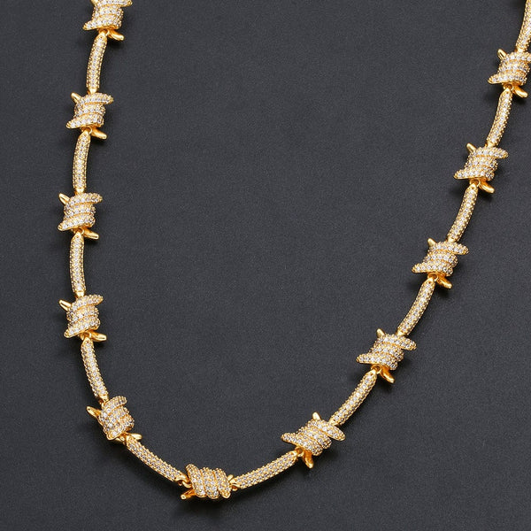 Nocta Vince Knotted-Bar Tennis Chain