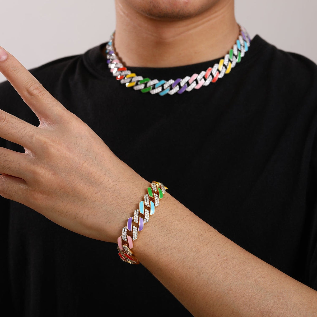 Nocta Vince Rainbow Enamel Chain