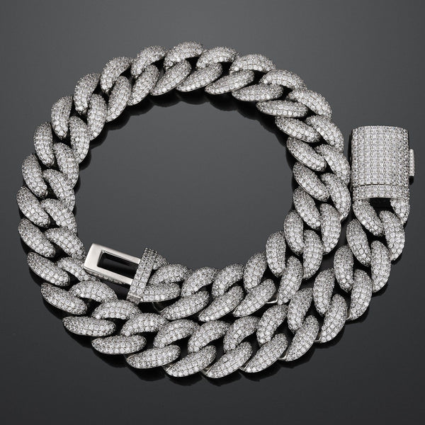 Nocta Vince Fluorite Pavé Cuban Chain