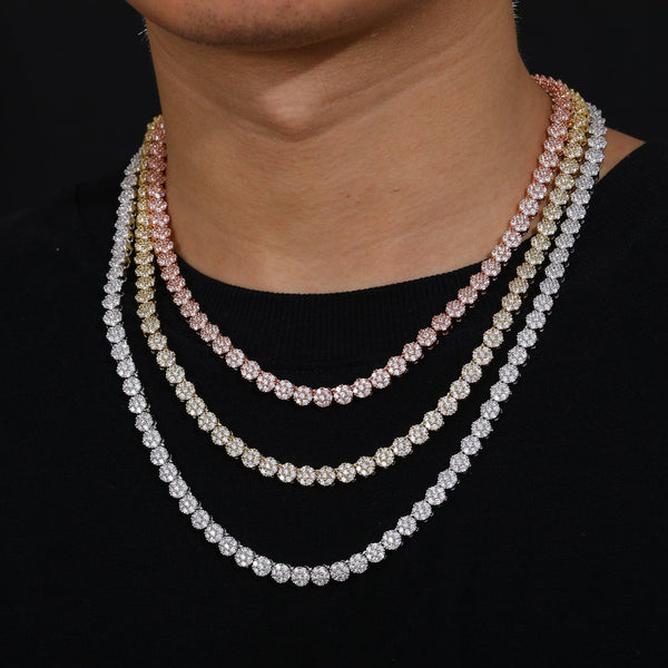 Nocta Vince Flower Cluster Tennis Chain