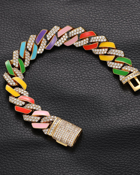 Nocta Vince Rainbow Enamel Bracelet