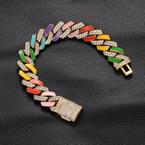 Nocta Vince Rainbow Enamel Bracelet
