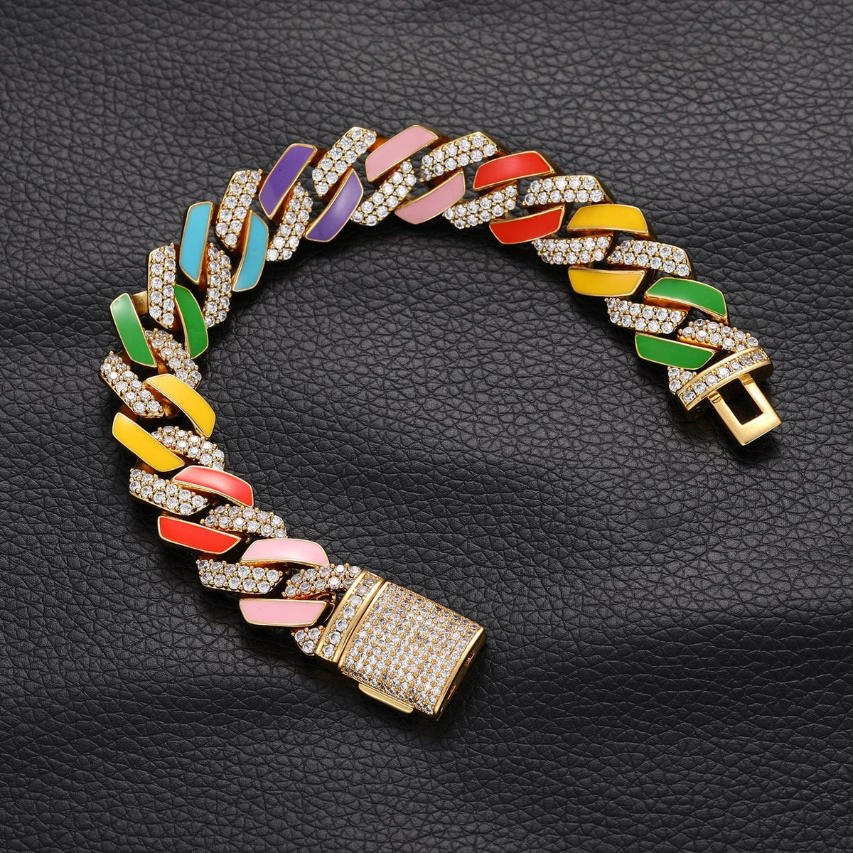 Nocta Vince Rainbow Enamel Bracelet