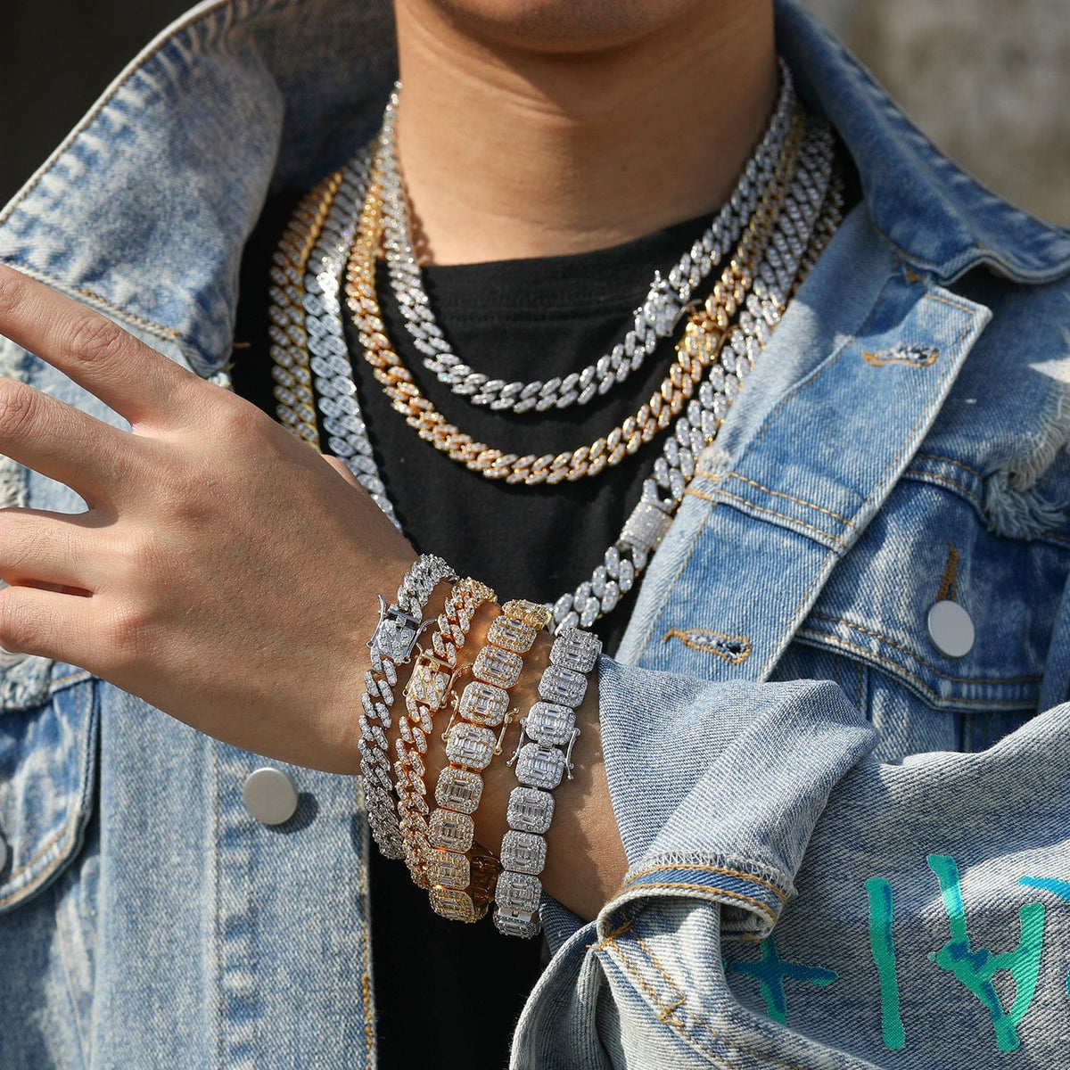 Nocta Vince Rounded Stone Cuban Bracelet