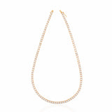 3A CZ 4MM 4 Prong 18K Gold Plated