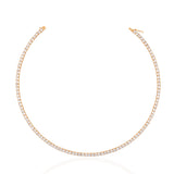 3A CZ 4MM 4 Prong 18K Gold Plated