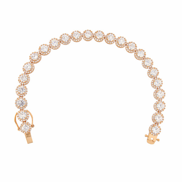 Nocta Vince Round Halo Tennis-Bracelet