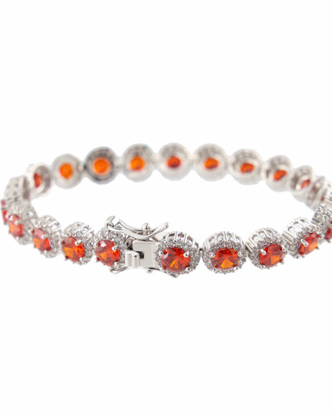 Nocta Vince Round Halo Tennis-Bracelet