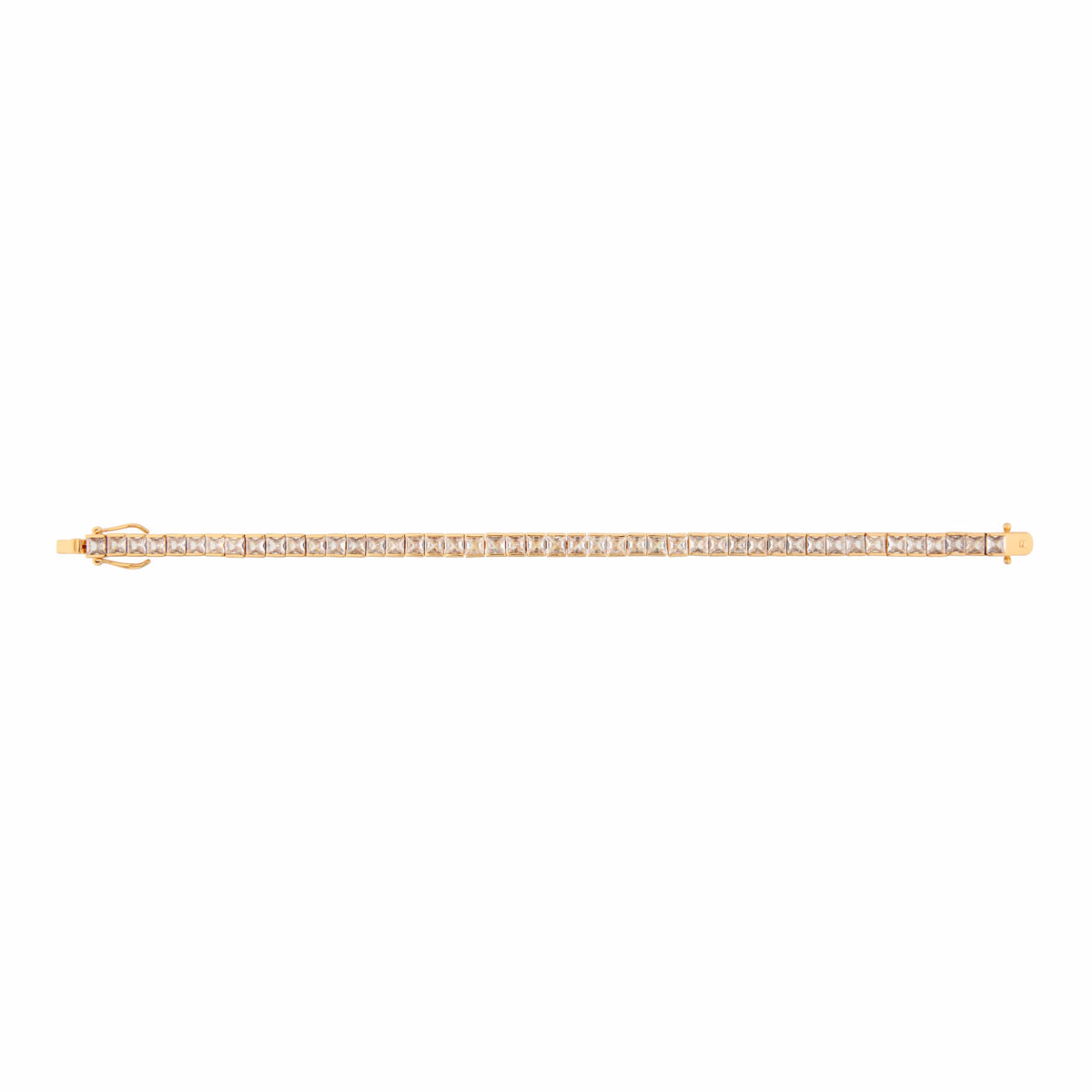 Nocta Vince Princess Cut 4 Prong Single Row Tennis Bracelet