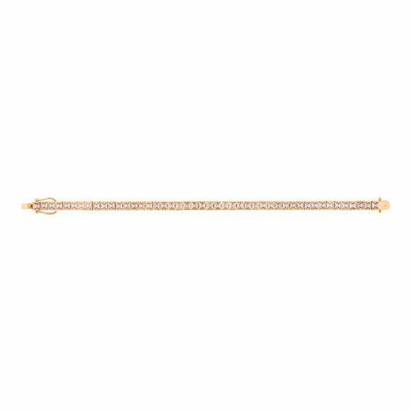 Nocta Vince Princess Cut 4 Prong Single Row Tennis Bracelet