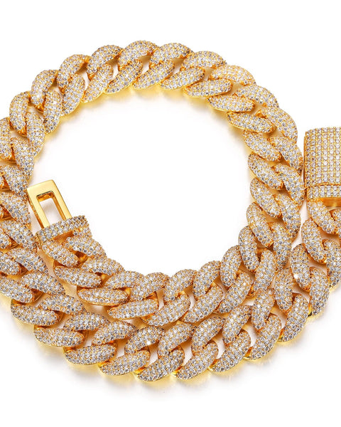 Nocta Vince Fluorite Pavé Cuban Chain