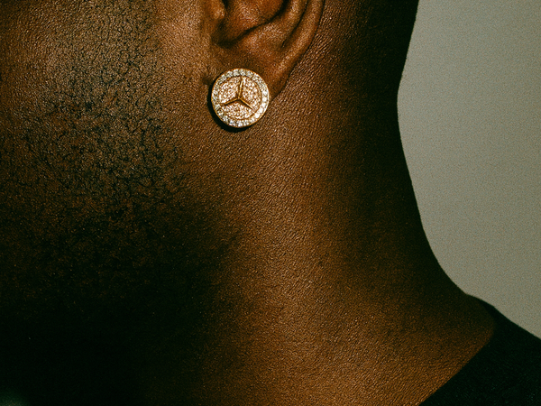 Mercedes-Benz 12MM VVS Moissanite Earrings