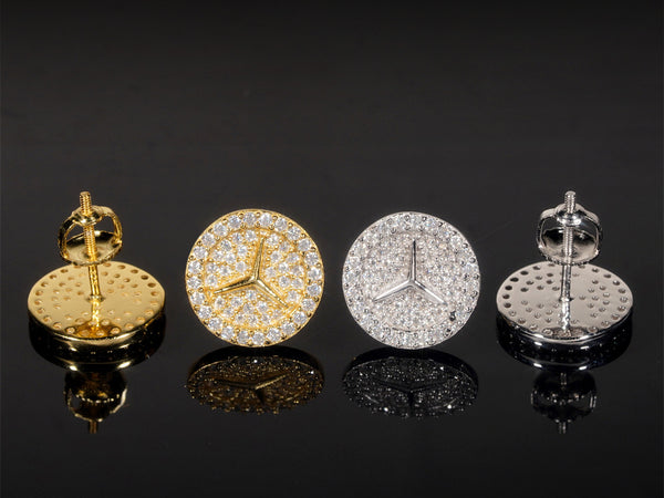 Mercedes-Benz 12MM VVS Moissanite Earrings