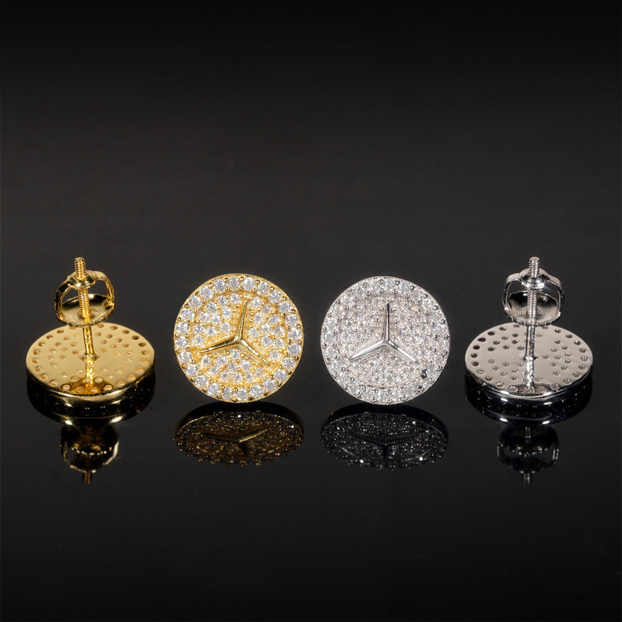 Mercedes-Benz 12MM VVS Moissanite Earrings